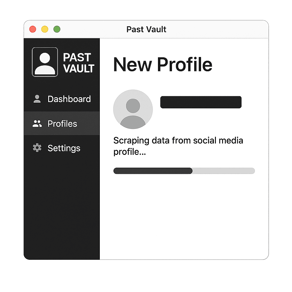 Past Vault Scraping Interface